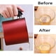 thumbnail image 4 of Lata de aceite para freír con colador Recipiente para grasa de tocino con colador de malla fina Filtro de aceite de 1,3 l con asa antiescaldado y bandeja para posavasos Lata de almacenamiento de aceite para aceite de cocina, aceite para freír Rojo Vhermosa Utensilios de Cocina, 4 of 7