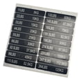 thumbnail image 4 of Etiquetas para apilar pesas, pegatinas para placas de pesas, etiquetas con fondo negro para hacer ejercicio 5 kg a 120 kg, 4 of 7