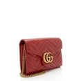 thumbnail image 2 of Pre-Owned Gucci Matelasse Leather GG Marmont Wallet on Chain, 2 of 11
