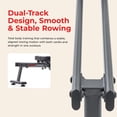 thumbnail image 3 of Sunny Health & Fitness Smart Dual Rail Magnetic Rower with 16-Level Quiet Resistance for Home Workouts, Full Body Low-Impact Cardio Rowing Machine, Free SunnyFit App Connect, 300 LB Capacity, 3 of 8