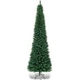 thumbnail image 2 of Green Artificial Pencil Christmas, Premium Hinged Pine Tree with Solid Metal Legs, Perfect for Home, Shops and Holiday Decoration,  (Artificial Pencil Christmas Tree), 2 of 18