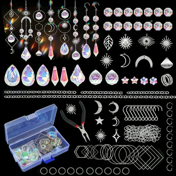 Sunshine Catcher Making Kits Crystal Sunshine Catcher Crafts for Window Indoor Outdoor Garden Xmas Wedding Party Decor