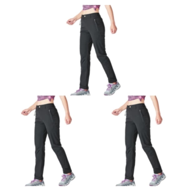 Qarigey Pantalones de senderismo para mujer, pantalones finos de secado rápido para acampada y senderismo de verano con bolsillos, ropa Type1 NO1