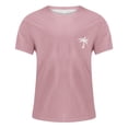 thumbnail image 2 of Sngxgn Mens Casual Slim Fit Short Sleeve T-Shirts Soft Lightweight Crew-Neck(Pink,XL), 2 of 3
