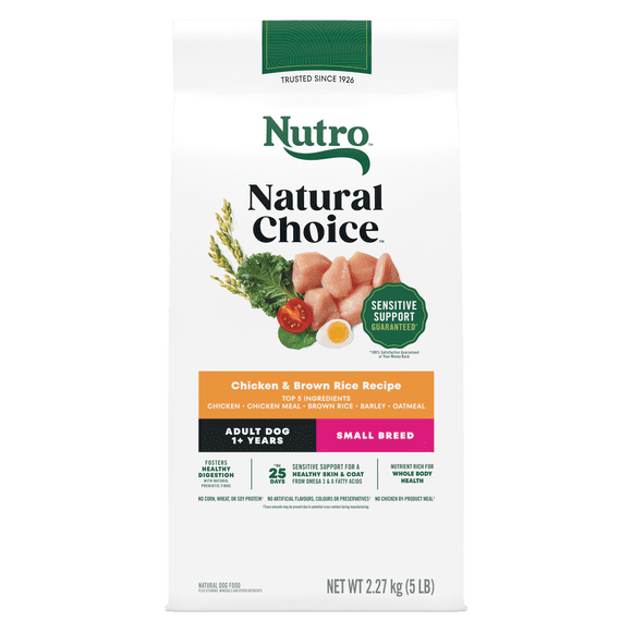 Nourriture sèche pour chiens adultes Nutro Natural Choice Recette avec poulet et riz brun