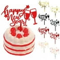 thumbnail image 2 of Acrylic Happy New Year Cake Topper For Party Decorations With Engraved Text And Multiple Colors, 2 of 8