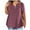 Wine, variant on qucoqpe Womens Summer Plus Size Tops Fashion Casual V Neck Short Sleeve Solid Color Printing Loose T-Shirts Baggy Blouse