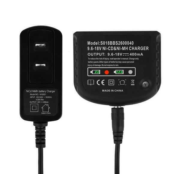 GUYUTING 9.6V to 18V Battery Charger Replacement for HPB18 FS12B Series NiCd NiMh with LED Charging Indicator for Black & Decker
