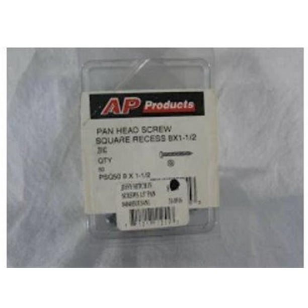 AP Products 1103.1056 1,5 Po Vis à Tête Plate en Zinc - Pack de 50