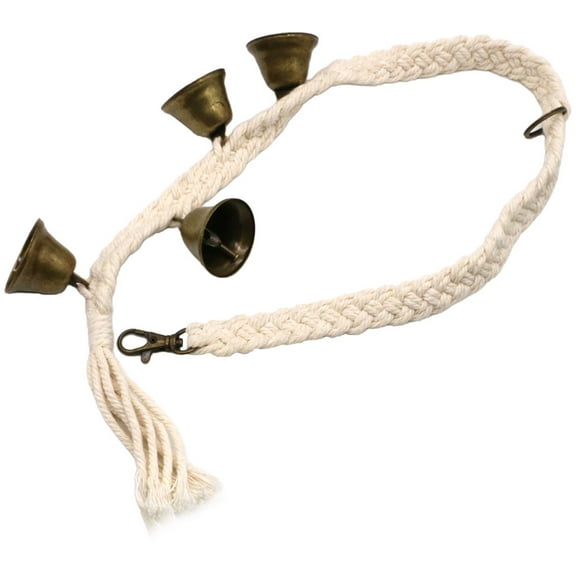 ULTNICE 1Set Doorbell Rope 29.5X1.2X1.2In Iron Bell Decoration for Holiday Decorations and Christmas