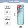 thumbnail image 2 of Plastic Vase 11.8 x 3.9 Inch Vase Transparent Non-Breakable Plastic Ornamental Culture Bottle Storage Jar Modern Family Wedding Decoration Beautiful Blue Heart Pattern, 2 of 6