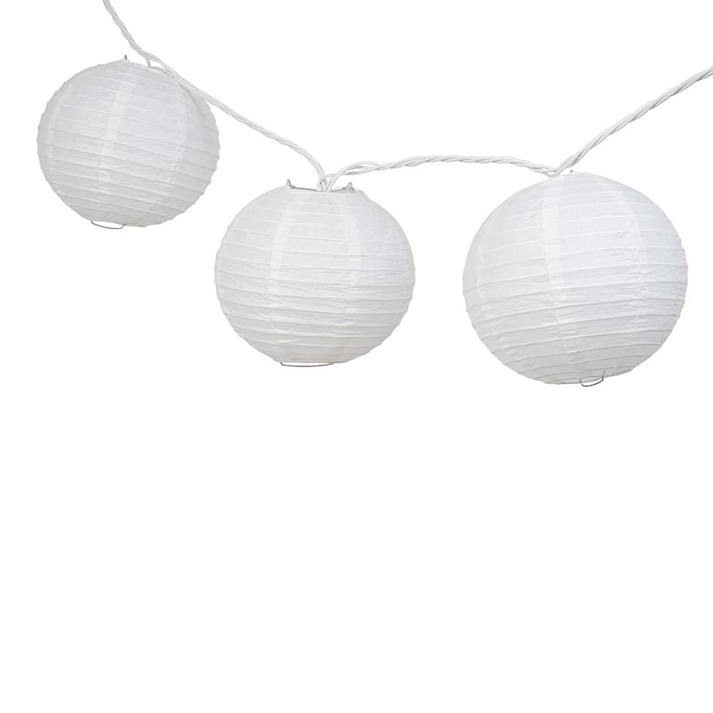 Guirlande lumineuse de grosses lanternes en papier, Hometrends