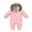 Pink, variant on Odeerbi Baby Girls Boys Clothes Baby Rompers Autumn Winter Infant Toddler 2025 Long Sleeve Print Plush Hooded Romper Jumpsuit