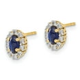 thumbnail image 2 of Primal Gold 14 Karat Yellow Gold Diamond and Sapphire Earrings, 2 of 4