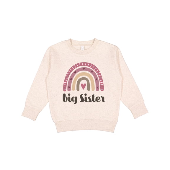 Inktastic Big Sister Announcement Rainbow Toddler Sweatshirt