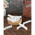 thumbnail image 4 of 100 Pack Wooden Clothespins 2.9 Inch, Heavy-Duty Wood Rust-Resistant Clothes Pins, Solid Birch Clips for Laundry, Photo Wall Displays, Craft Projects & Classroom Decoration,White, 4 of 7