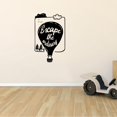 thumbnail image 2 of Escape The Ordinary Quote Hot Air Balloon Wall Sticker Art Decal for Girls Boys Kids Room Bedroom Nursery Kindergarten Garage House Fun Home Decor Stickers Wall Art Vinyl Decoration Size (10x8 inch), 2 of 3