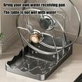 thumbnail image 5 of kkbbma under $5 Pot lid Holder And Spoon Rest, 2 Layers Lid And Spoon Rest Pot Lid Organizer With Drip Tray, Multifunctional Utensils Pan Pot Cover Lid Rack Shelf for Pot Lids, Spatulas, 5 of 9