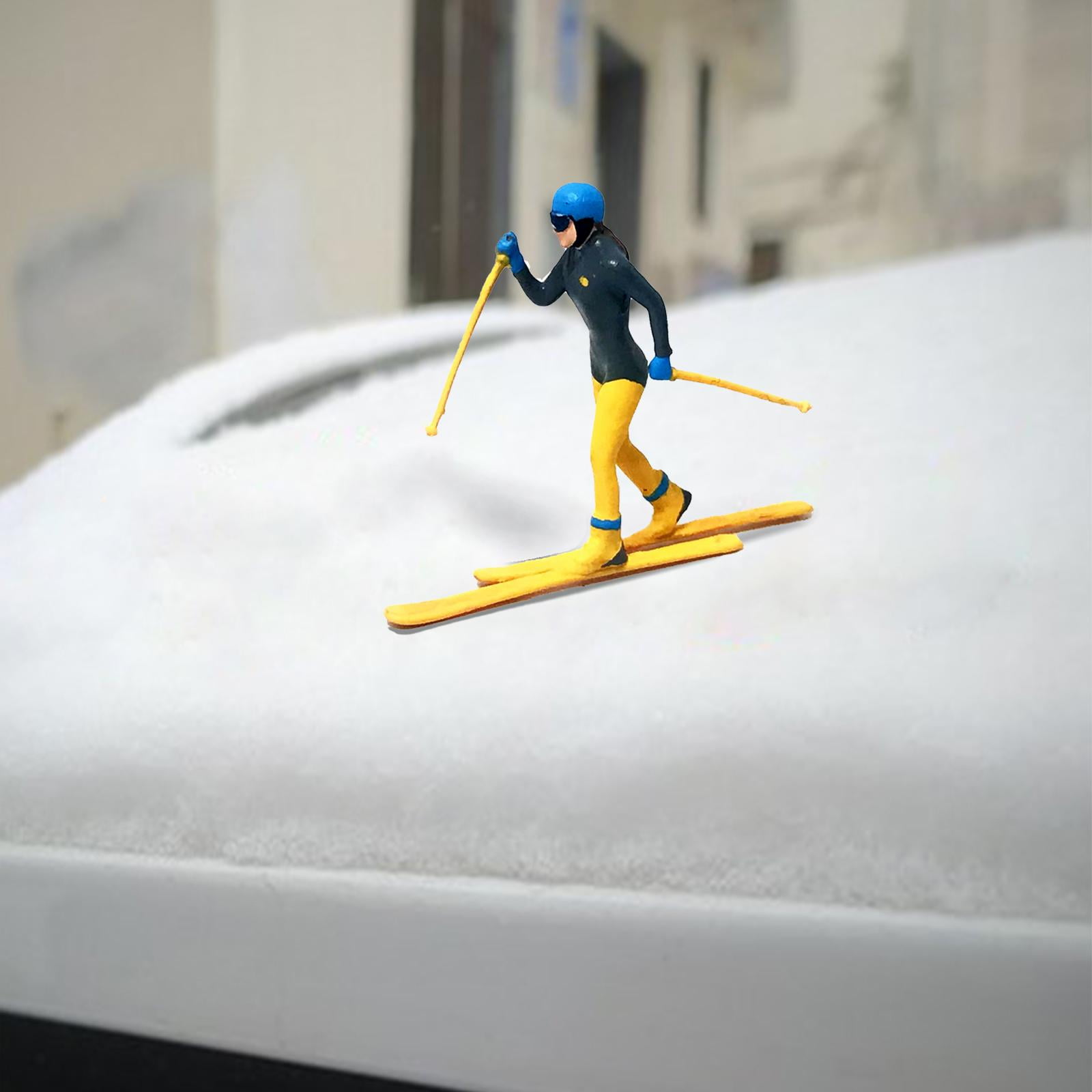 JWQFBC 2 1/64, Miniature Model, Ski Figures, Landscape, Stage Layout, Decoration of