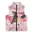 thumbnail image 4 of Pzuqiu Horse Girl Outerwear Vest Size 3 Fall Outfits Fashion Clothing Wind Proof Comfortable Zipper Winter Sleeveless Jacket with Pockets Personalized for Kids and Toddlers, 4 of 7
