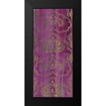 thumbnail image 2 of Zarris, Chariklia 10x18 Black Modern Framed Museum Art Print Titled - Purple Arabesque II, 2 of 5
