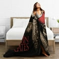 thumbnail image 6 of Kevin Rock Rapper Gates Blanket Soft Cozy Lightweight Warm Throw Blanket Bedroom Sofa Decorations All Seasons Blankets 80"X60", 6 of 6