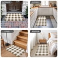 thumbnail image 6 of Brown Plaid Door Mat&nbsp;Indoor Outdoor Entrance, Non Slip Rug for Kitchen Bathroom Entryway Rug, Spring Summer Farmhouse Buffalo Checkered Washable Doormat Floor Mat 24x36 Inch, 6 of 8