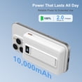 thumbnail image 3 of 10000mAh Wireless Power Bank, 15W Wireless Magnetic Portable Charger & 22.5W PD USB-C, LCD for iPhone 15/16/14/13/12 Pro/Pro Max/Plus/Mini -PGYOB W01, 3 of 9