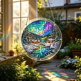 thumbnail image 4 of Colorful Nature View Stained Glass Style Acrylic Suncatcher Puzzle, DIY Scenic Window Hanging Ornament, Translucent Shatterproof Rainbow Maker for Home Decor, Nature Lover Gift, 4 of 8