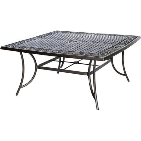 Hanover Traditions 9-Piece Aluminum Outdoor Dining Set, Natural Oat