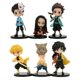 thumbnail image 1 of 6 unids/set Anime Demon Slayer 7cm figura Kimetsu No Yaiba figura Q Posket Kamado Tanjirou Kamado Nezuko Agatsuma modelo de acción Juguetes, 1 of 4