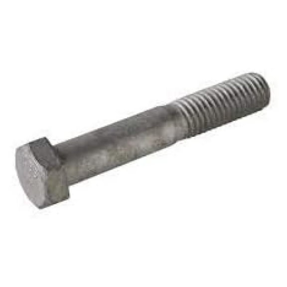 1/2"-13 x 10" Hot Dipped Galvanized Hex Bolt, Grade A, 6" Thread, Under-Sized, Quantity 25 - by Bilot,