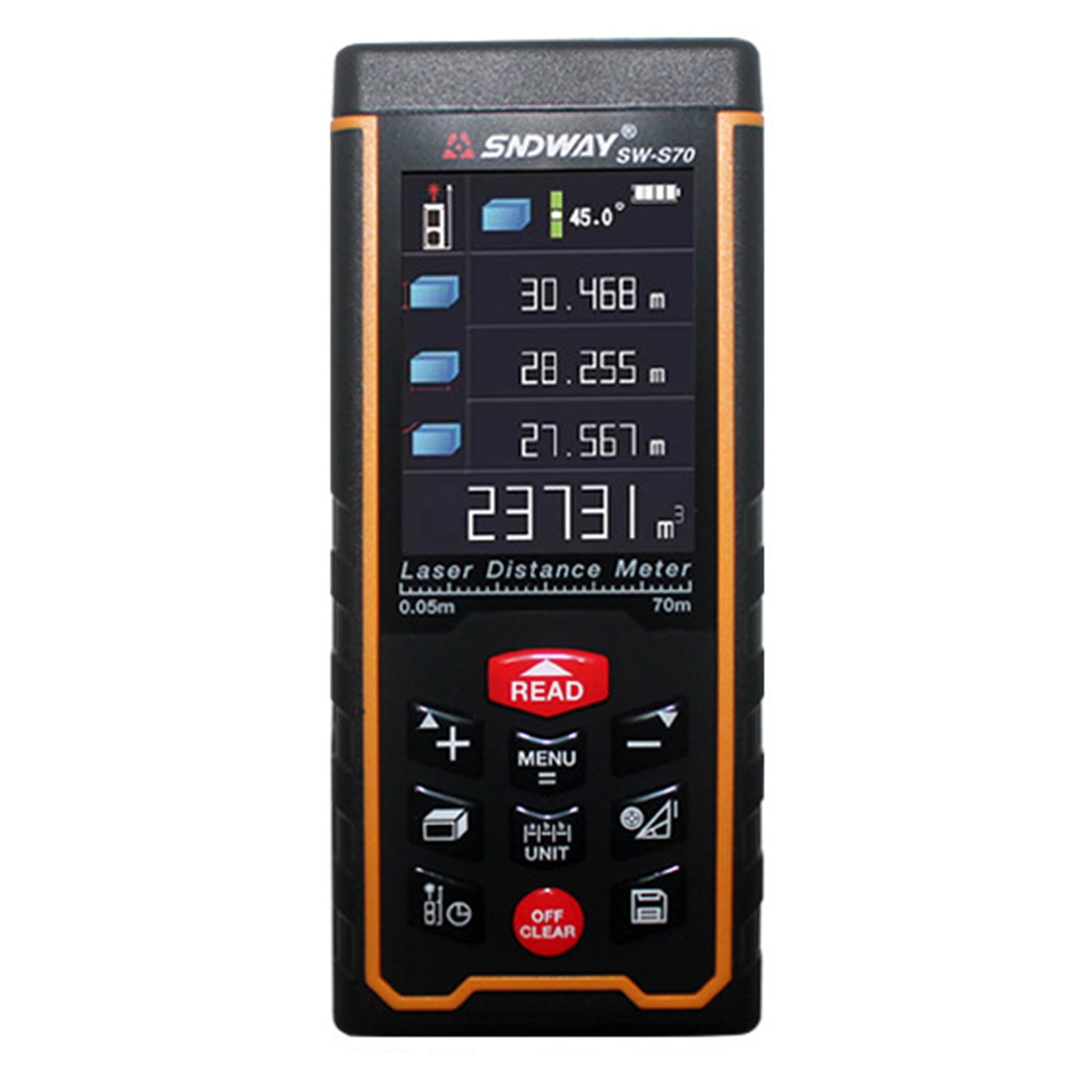 Digital Laser Distance Meter Handheld Rangefinder Backlight Measure Tape H Digital Laser Distance Meter Handheld Rangefinder Backlight Measure Tape H