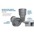 thumbnail image 3 of Magnum Tool Group Pro Series Trash Can 55 Gallon Plastic Grey, 3 of 4