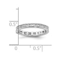 thumbnail image 4 of Auriga 14k White Gold Polished Size 6.5 Channel-set 1/2 carat Diamond Complete Eternity Band for Women, 4 of 6