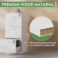thumbnail image 4 of 3 Drawer File Cabinet with Lock, Vertical Wood Filing Cabinet for Home Office, Printer Stand for Letter and A4 Size, 4 of 6