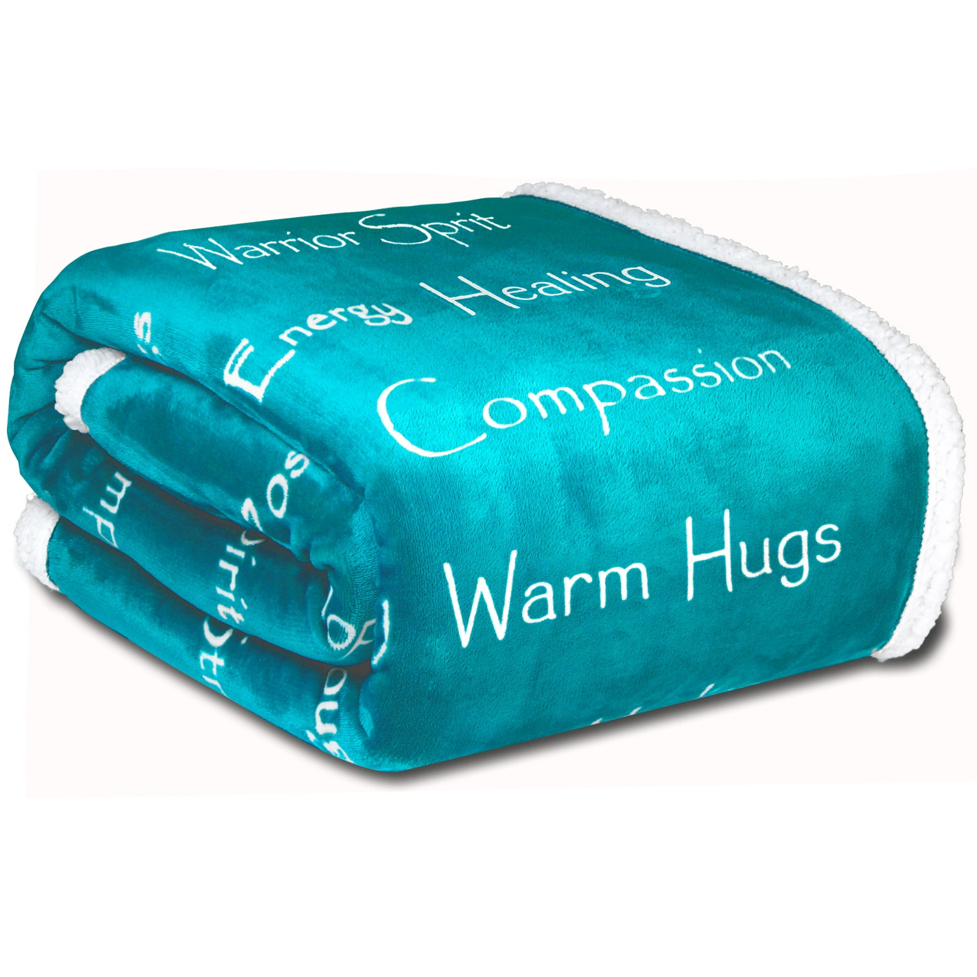 Compassion Blanket - Strength Courage Super Soft Warm Hugs, Get Well Gift  Blanket Plush Healing Thoughts Positive Energy Love u0026amp; Hope with Fluffy  Comfort (50 x 65 Teal) - Walmart.com