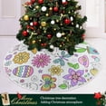 thumbnail image 6 of FMSHPON Easter Xmas Christmas Tree Skirt Stand Mat for Holiday Party Decoration Indoor Outdoor 48 inches, 6 of 6