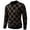 Black, variant on Men's Plaid Half Turtleneck Sweater with Thickened Casual Pullover Knitted Top, Warm and Stylish for Cold Weather,Khaki M