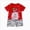 A2-Red, variant on Gibobby Toddler Boy Outfits Clothes Children's Summer Tropical Printed Short Sleeve Training 1t 2t 3t 4t 5t 6t New Born for Twins Kids Casual 2-Piece Set(3-6 Months,Orange)