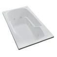 thumbnail image 4 of Eros 32 x 60 Rectangular Whirlpool Bathtub with Left Side Drain and V-Style Back Jets in Glossy White, 4 of 5