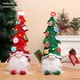 thumbnail image 2 of Muñeco de Navidad Injueey Fiesta sin rostro Gorra Verde Bandera Roja, 2 of 6
