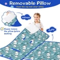 thumbnail image 3 of Blue Christmas Polar Bear Pattern Toddler Nap Mats for Kids Preschool,50"x20" Sleeping Mat Bag or Kids,Toddler Sleeping Bag,Toddler Nap Mat or Daycare, 3 of 6