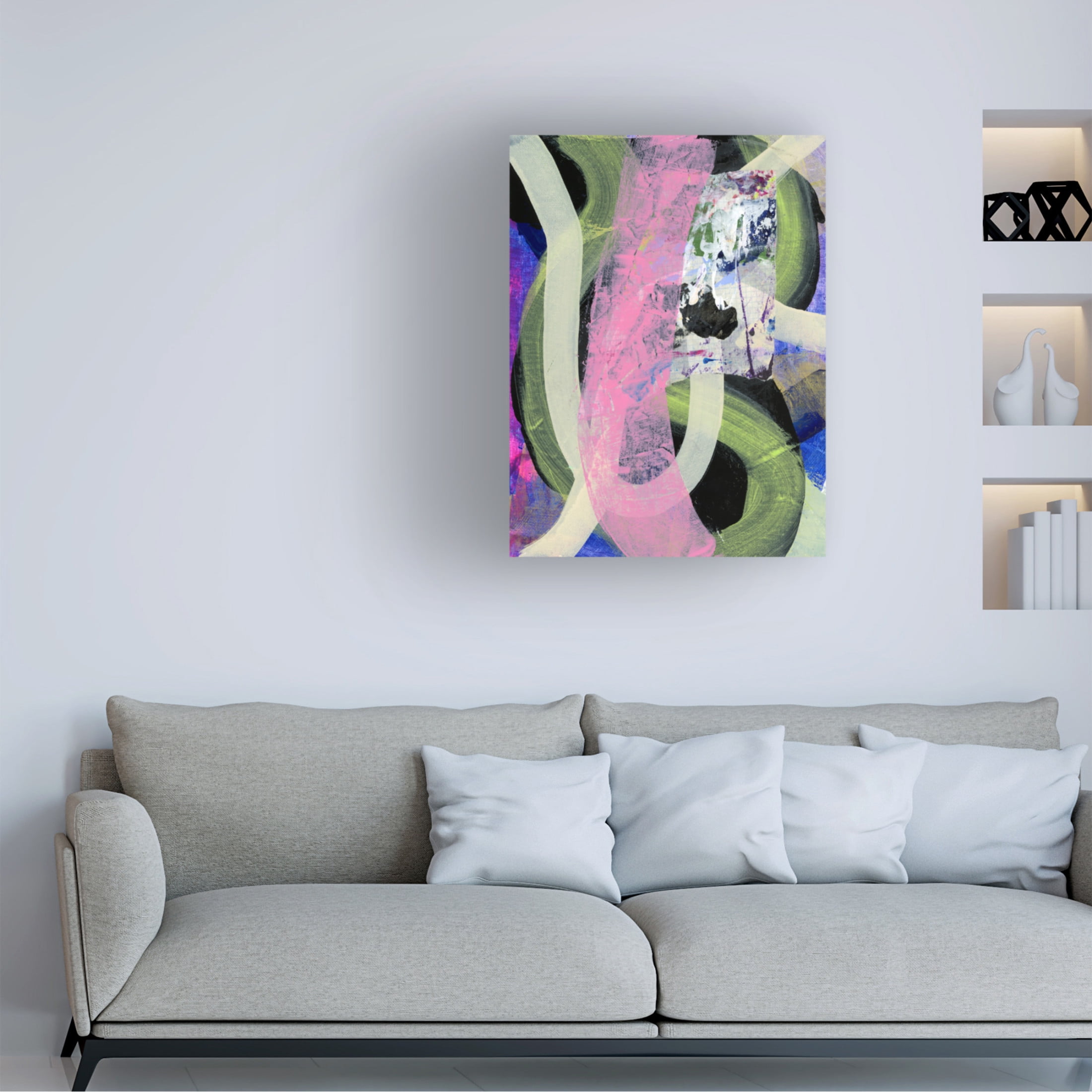 Canvas Wall Art - Jessalin Beutler 'Wild Manicure' Wall Art for Living Room, Bedroom, or Office Décor by Trademark Fine Art - 18 x 24 Inches