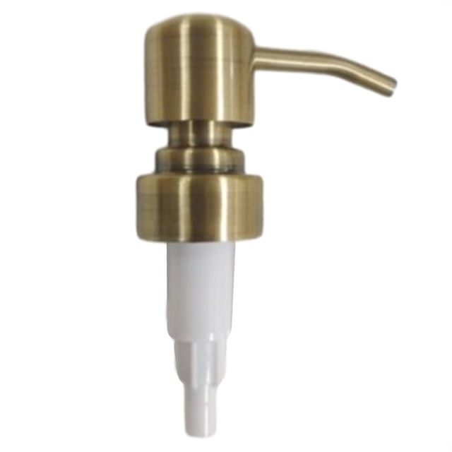 Stainless Steel Pump Head Push Type Lotion Pump Head 28/400 Thread Press Head Bronze 1