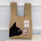 thumbnail image 1 of Bolso de punto para monedas, estampado de animales, bolso de mano para mujer, bolso de compras (caqui), 1 of 3
