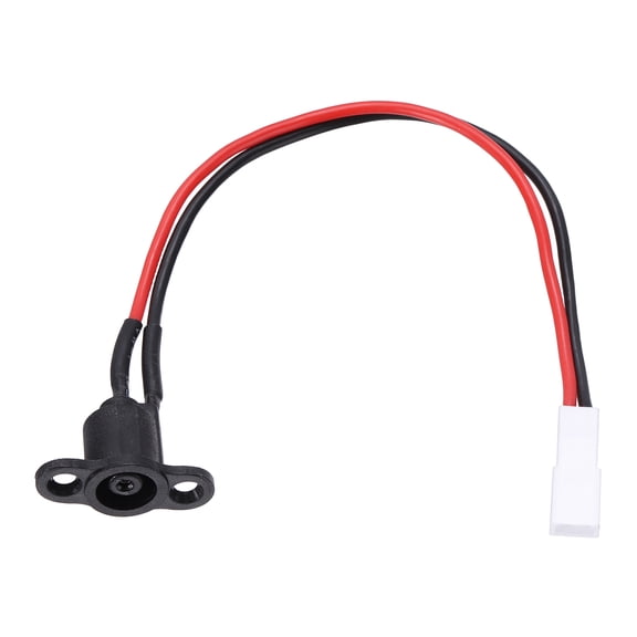 Uxcell Scooter Battery Charger Connector Socket, 3-Pin 2 Wire Inline Charging Port with Red Terminal for M365 Electric Bike 1S Pro Pro2 Electric Scooter Accessories
