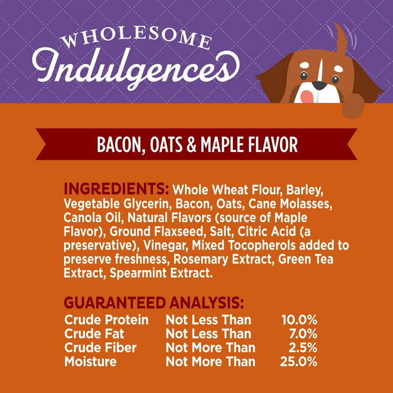 Wellness Old Mother Hubbard Wholesome Indulgences Bacon Oats & Maple Dog Treats Wellness Old Mother Hubbard Wholesome Indulgences Bacon Oats & Maple Dog Treats