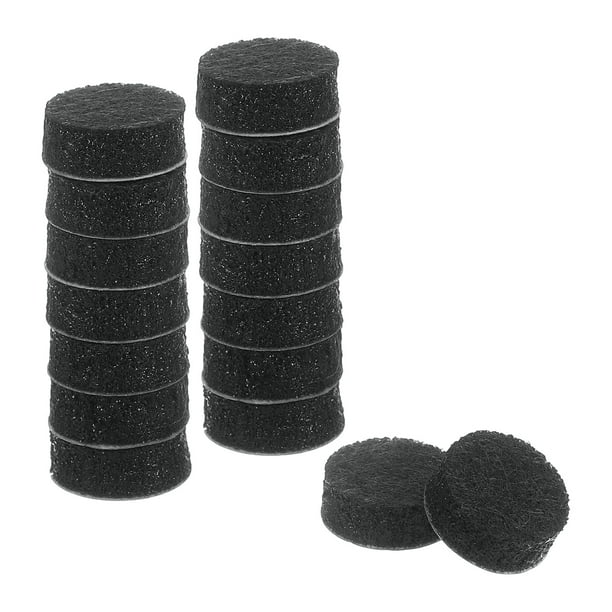 Deslizadores de muebles, almohadillas de fieltro autoadhesivas redondas, protectores de suelo para patas de muebles de madera dura 0.5" 16Pcs