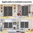 thumbnail image 6 of Black and White Kitchen Curtains 84 Inch Length, Modern Moroccan Geometric Abstract Art Grommet Top Bedroom Living Room Curtains, Light Filtering Cafe Curtain Drapes 2 Panels Set 84''x84'', 6 of 9